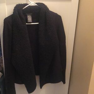 Black polyester jacket